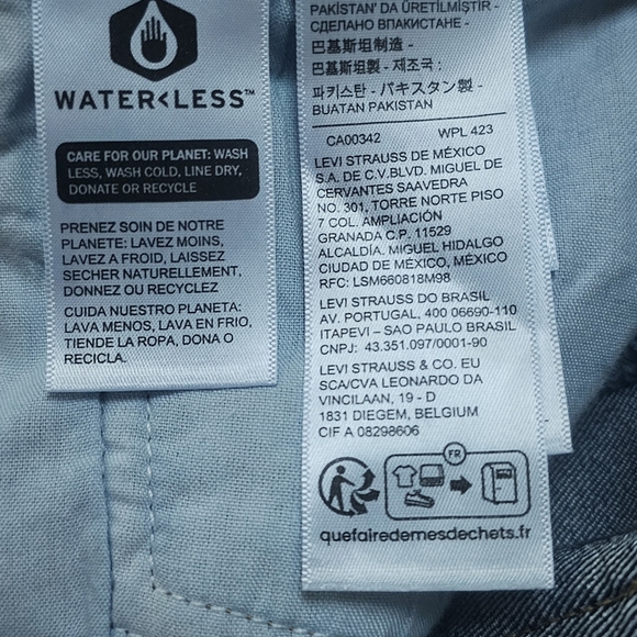 Levi High Rise Straight Leg Jeans (worn once!) - Picture 4 of 7